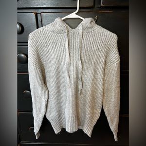 NWT light gray hooded sweater